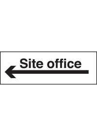 Site office arrow left sign
