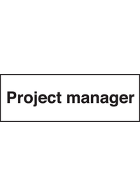 Project manager sign