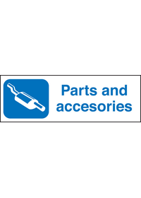 Parts & accessories sign