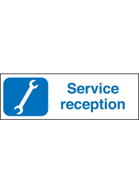 Service reception sign
