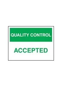 QC accepted sign