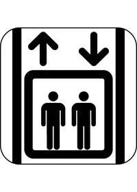 Lift symbol sign 25020hv