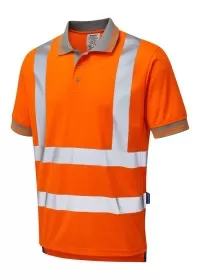 Pulsarail Orange Hi Vis Rail Poloshirt PR176