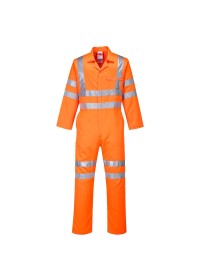 Orange Hi Vis Rail Industry Coverall Portwest RT42