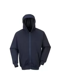 FR81 Flame Retardant Zip Front Hooded Sweatshirt