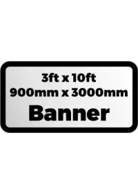 Custom Printed Banner 3ftx10ft 900x3000mm