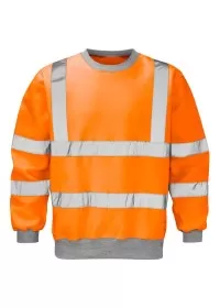 Hi Vis Orange Railway Sweatshirt