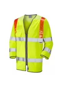 Traffic Management 3/4 Sleeve Hi Vis Vest With Orange Braces