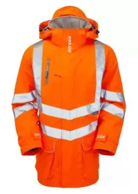 Personalised Orange Hi Vis Storm Coat PR502