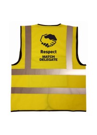 Respect Steward Match Day Hi Vis vest