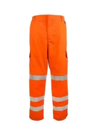 Orange Fire Retardant & Anti Static Combat Trousers