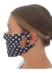 Face mask covering with Polka dot pattern