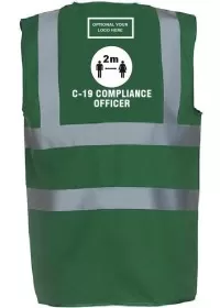 Compliance Officer Green Hi Vis Vest C-19
