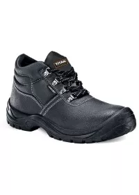 Safety toe cap boot with steel midsole