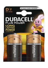 Duracell Plus Power D batteries 2-pack HL118