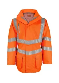 Orange Premium Hi Vis Padded Breathable Jacket