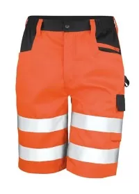 Orange Hi Vis Safety Cargo Shorts Result