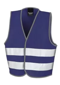 Kids Navy Blue Hi Vis Safety Vest R200J