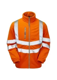 Pulsarail PR508 Orange Hi Visibility Fleece Jacket