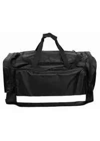 Holdall with reflective stripe large black