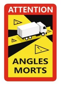 Angles Morts Removeable Stickers for use in France