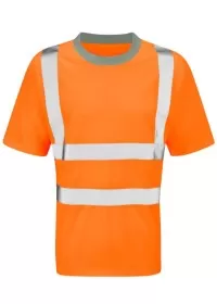 HI Vis Tee Shirt Orange short sleeve