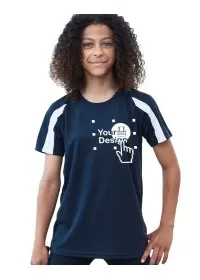 Embroidered Kids Two Tone Sports T-Shirt Awdis JC03J