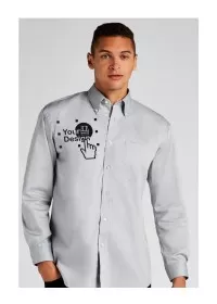 Long Sleeve Oxford Shirt Kustom Kit KK105