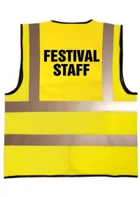 Festival Staff Printed Hi Vis Vest
