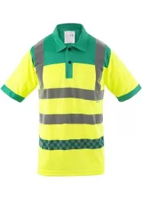 Paramedic Hi Vis Poloshirt Yellow and Green ITEM175