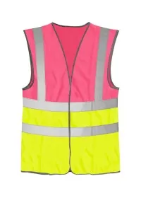 Pink and Yellow Hi Vis Vest