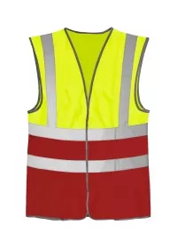 Yellow and Red Hi Vis Vest