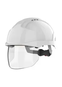 JSP EVO VISTAshield Vented Helmet White-White