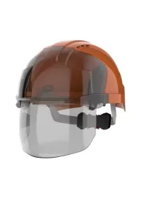 JSP EVO VISTAshield Vented Helmet Orange - Smoke