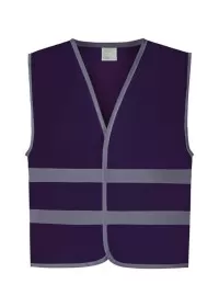 Personalised Kids Purple Hi Vis Vest