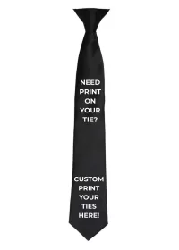 Custom Printed Clip on Tie