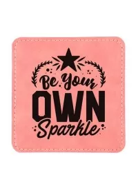 Personalised Square Leather Coaster XP5245