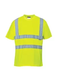 Yellow Hi Visibility Tee Shirt Portwest S478