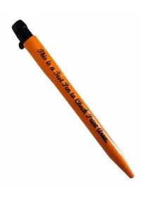 Custom printed orange pen