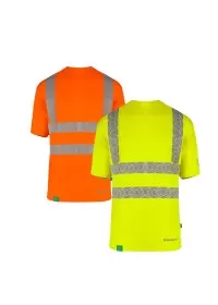 Yellow 
Eco Friendly Hi Vis Recycled T-Shirt Orange & Yellow