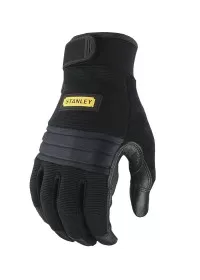Black Stanley vibration reduction gloves SY107 Stanley Workwear