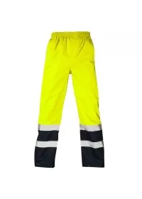 Hi Vis Yellow & Blue Waterproof Over Trousers