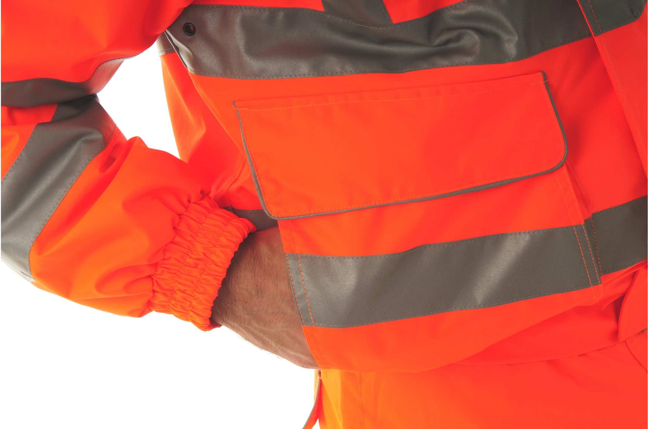 Pulsarail Padded Orange Hi Vis Bomber Jacket PR496