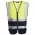Premium Hi Vis Vest with Pockets Blackrock Yellow/black