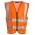 Premium Hi Vis Vest with Pockets Blackrock Orange