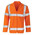 Orange poly cotton hi vis work jacket