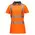 Portwest LW72 Hi-Vis Ladies Pro Polo Shirt Orange/grey collar