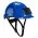 PB55 Safety Helmet with ID Badge Holder Royal