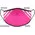 Pink Hi Vis Face Mask with Reflective Stripes 3 layer