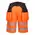 PW343 Work Shorts Hi Vis Orange Front